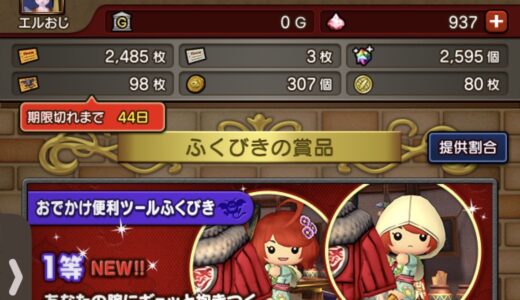 「おでかけふくびき券」ってなんで実装したの？特別なふくびき引ける訳じゃないし先に使用してくれるし通常福引券が貯まる一方じゃん